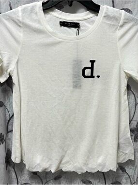 Diamond Supply Co. Women’s White Logo Short Sleeve Round Neck T-Shirt Size S